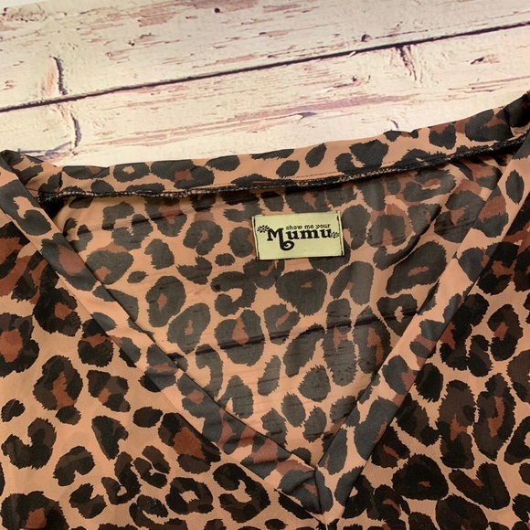 Show Me Your MuMu Leopard Dress/Oversized Top - Picture 4 of 7